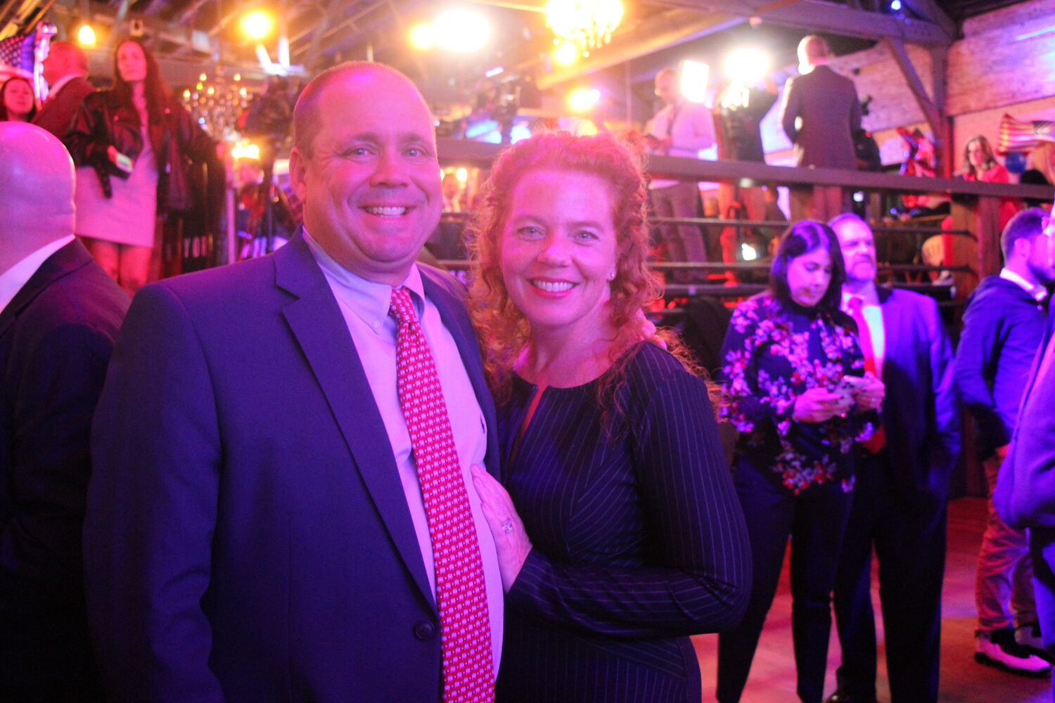 A business owner, Mike McElwee ran on a campaign promising to address issues of inflation, crime, and quality of life. He is pictured with wife of 25 years, Mary Ellen.
